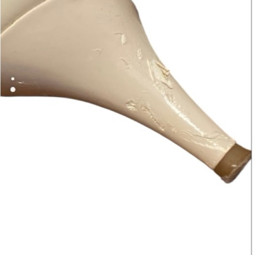 TAHARI  Marie Peep-toe Elegant Cream Heels With grip soles - Picture 3 of 8